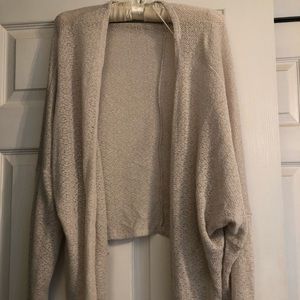 Beige to cream slouchy sweater for women